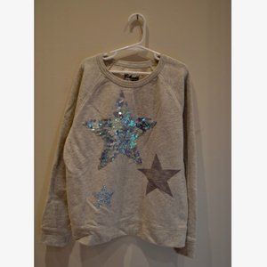 Crewcuts Collectible Girls (M) Sparkly Star Sweatshirt with Sequins